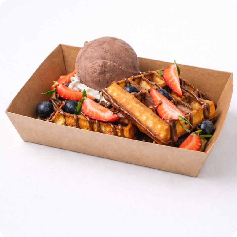 Chocolate Berry Waffles