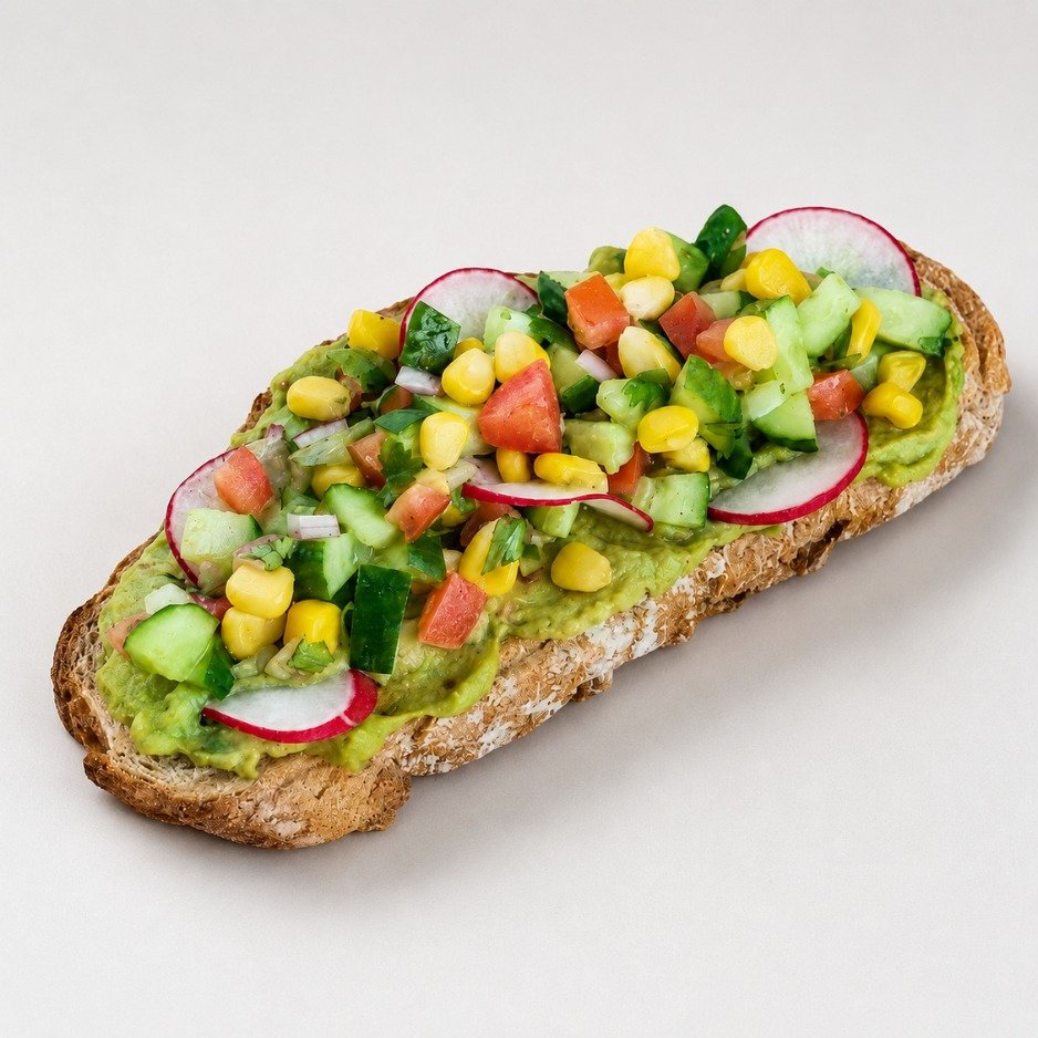 Sweet Corn Garden Toast